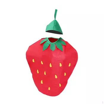 Костюм для косплея фруктов для взрослых с головным убором для праздничных мероприятий Apple