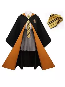 Костюм для косплея Гарри Поттера, веревка с галстуком, один предмет, Гриффиндор, Хаффлпафф, Слизерин, Когтевран, костюм для косплея, унисекс, Хаффлпафф, часть [ENDIANDUO]