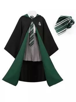 Костюм для косплея Гарри Поттера, веревка с галстуком, один предмет, Гриффиндор, Хаффлпафф, Слизерин, Когтевран, костюм для косплея, унисекс, Слизерин, часть [ENDIANDUO]