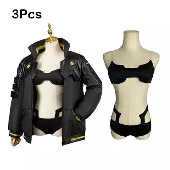 Костюм для косплея Киберпанк: Бегущие по краю Ребекка Хэллоуин Комик-кон Вечеринка Маскарадный L