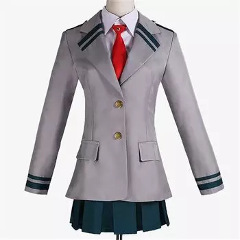 Костюм для косплея «Моя геройская академия» Урарака Очако Яойорозу Момо Фрогбуки Цую Юуэй для школьниц, униформа «Геройская академия» Косплей Костюм Косплей