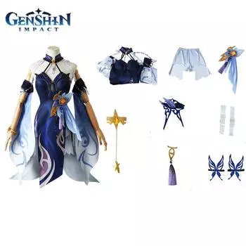 Костюм для косплея Нингуан, Genshin Impact, для косплей-вечеринки, ролевой игры, Хэллоуина, карнавала S