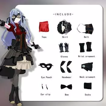 Костюм для косплея Сакуры Тойогучи, сценический наряд Аве Мухики, свежее и милое элегантное платье для косплея, изящный наряд персонажа аниме XS