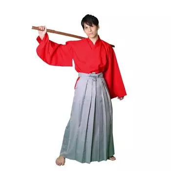 Костюм для косплея самурая, размер для взрослых [СДЕЛАЙ ВЕСЕЛЫЙ] (Один из самых) красный
