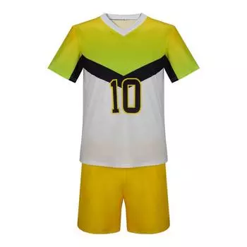 Костюм для косплея Волейбольная униформа для юниоров Инояма с той же студенческой униформой Хьюга Шойо Инояма Фэйсюн Командная униформа L