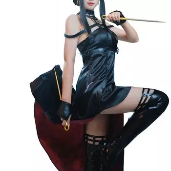 Костюм для косплея Yoru с париком Satin Yoru Cosplay Yoru Cosplay Satin Yoru с [NOKIJP] (М, парик)