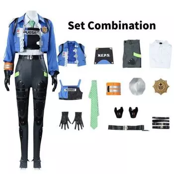 Костюм для косплея Zenless Zero Zone Чжу Юань Женская униформа Наряд Полный комплект Костюм 3XL