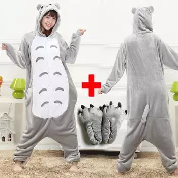 Костюм для косплея животных, панда, леопардовый медведь, унисекс, комбинезон кигуруми для взрослых, пижамы, одежда для сна, одежда для сна с обувью xl