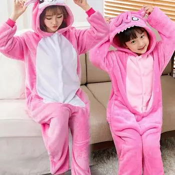 Костюм для косплея животных, унисекс, для взрослых, розовая, красная, с вышивкой, кролик, пижама кигуруми с обувью 8T