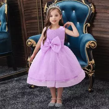 Костюм для младенцев, коллекция 2023 года, праздничное платье с супер бантом для девочек 1 года, одежда принцессы для маленьких девочек на день рождения, летняя одежда для малышей от 0 до 3 лет 70 синий