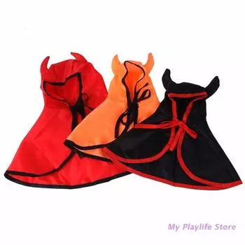 Костюм для питомца на Хэллоуин, забавное платье вампира для вечеринки, аксессуары для косплея, черный, красный костюм вампира для вечеринки, аксессуары для собак S чёрный