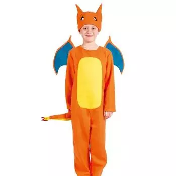 Костюм для ролевых игр «Чаризард» для детей, аниме-кигуруми «Чармандер», «Покемоны», костюм «Чаризард», «Делюкс» для детей S