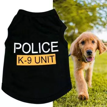 Костюм для ролевых игр с собакой Жилет для питомца Жилет для собак Классная дышащая одежда от солнца L чёрный