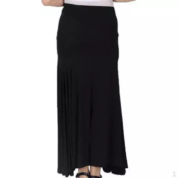 Костюм для танца живота Платье для женщин Юбка для танца живота с разрезом сбоку Макси чёрный