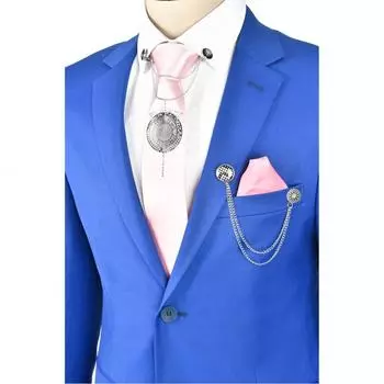 Костюм-двойка DeepSEA с двойными пуговицами, двойными разрезами и карманом 2300522