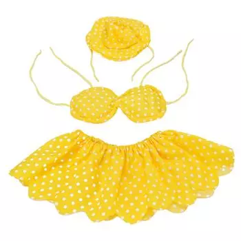 Костюм гавайского гуся Ткань Милый наряд гуся для 17-дюймовой статуи Пляж Крыльцо Газон Патио Женский Women s Bikini Sets