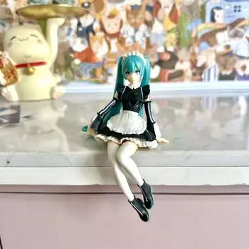 Костюм горничной Хацунэ Мику, аниме-модель автомобиля, фигурка для корпуса компьютера, подарок Maid Hatsune