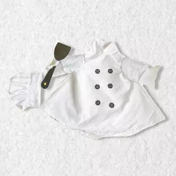 Костюм гуся-повара для украшения крыльца и домашнего сада белый