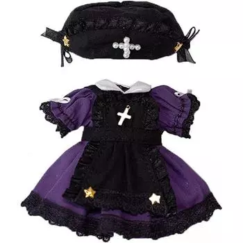 Костюм Ish Obitsu 11 Ob11 размера Obitsu Doll 11 см, тело медсестры, одежда, платье, милый комплект из 3 предметов, 3 цвета, фиолетовый, фиолетовый