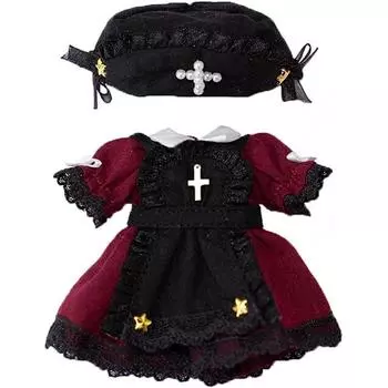 Костюм Ish Obitsu 11 Ob11 размера Obitsu Doll 11 см, тело медсестры, одежда, платье, милый комплект из 3 предметов, 3 цвета, малиновый, малиновый