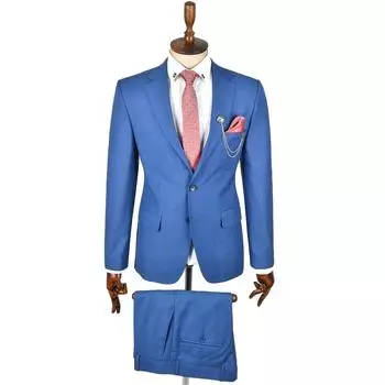 Костюм из 2 предметов DeepSEA в клетку в полоску с двойной пуговицей 2304074