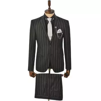 Костюм из двух предметов в полоску с узором DeepSEA Double Button и двойной разрез 2303029