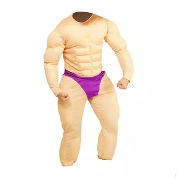 Костюм комбинезона Muscle Casual для тяжелоатлета для карнавальных вечеринок S