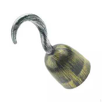 Костюм Косплей Хэллоуин Реквизит для Ролевых Игр Имитация Пиратского Крюка Игрушка для Карнавала Праздника бронзовый