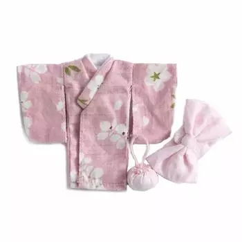 Костюм куклы Obitsu 11 OB11 размером 11 см, японская одежда, кимоно, юката, комплект из 3 предметов, 4 цвета (розовый)