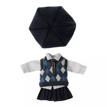 Костюм куклы Obitsu 11 OB11 размером 11 см, школьная форма в британском стиле для девочек и мальчиков, разноцветный комплект из 5 предметов (Девочки, Ж)