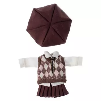 Костюм куклы Obitsu 11 OB11 размером 11 см, школьная форма в британском стиле для девочек и мальчиков, разноцветный комплект из 5 предметов (Девочки, С)