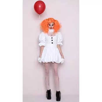 Костюм леди косплей вампир невесты клоун костюм, сценическое выступление клоун возвращение Хэллоуин костюм M