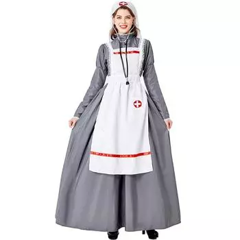 Костюм медсестры Mxxl в средневековом стиле для ролевых игр. Удобный и модный наряд для молодых женщин. M