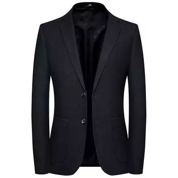 Костюм мужской осенне-зимний мужской костюм без утюга корейской версии тонкий молодежный маленький костюм повседневный одинарный пиджак M