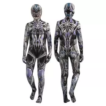 Костюм на Хэллоуин, детское нарядное платье, детский костюм для косплея для мальчиков, красный + синий 130 серый