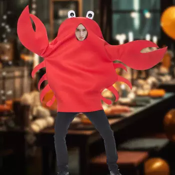 Костюм на Хэллоуин, мультяшный наряд для вечеринок и карнавальных мероприятий Lobster