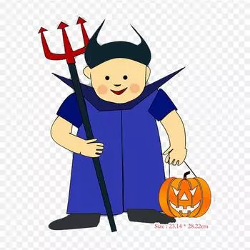 Костюм на Хэллоуин, мужской костюм на Хэллоуин, термопереносная печать, виниловые нашивки, наклейки для одежды, аппликации «сделай сам», моющиеся нашивки