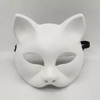 Костюм на Хеллоуин Кошачья маска для женщин и мужчин Фестиваль Карнавал Маскарад Одевание Животное Вечеринка Полумаска для лица Реквизит для коаплея