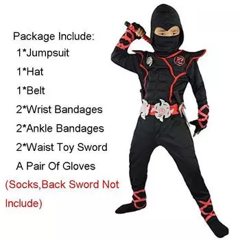 Костюм ниндзя Ниндзяго для детей, мальчиков, косплей убийцы, карнавальная вечеринка, комбинезоны ниндзя Kids XL