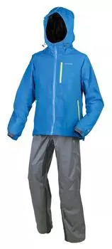 Костюм от дождя CAPTAIN STAG, эластичный материал, водонепроницаемость 10 000, влагопроницаемость 5 000, с чехлом для хранения, синий, размер M, UX-2518