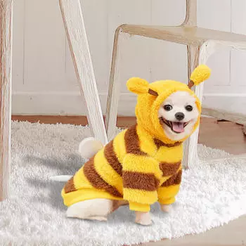 Костюм пчелиной тематики для домашних животных, забавный наряд для празднования Хэллоуина M