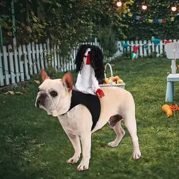 Костюм питомца на Хэллоуин, забавный рыцарь Садако, костюм кошки, одежда для косплея собаки, страшный наряд для домашних животных, принадлежности для щенков для вечеринок, Рождества L белый