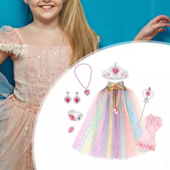Костюм принцессы Детский костюм для девочек на праздник Хэллоуин Color