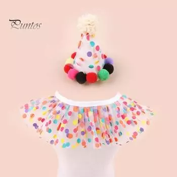 Костюм принцессы-кошки, бандана для питомца, шарф и праздничный колпак, нагрудник для собаки на день рождения, шарф и рождественская шапка, украшение для повседневной носки, реквизит для фотосессии XS чёрный