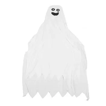 Костюм привидения на Хэллоуин, регулируемый ремешок, маскарадный костюм, плащ привидения, белый S