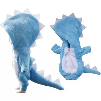 Костюм Rakulifey Ob 11 размера, милый комбинезон с животными Obitsu 11, одежда Obitsu 11 см, кукла, одежда динозавра 4 цвета, подарок, синий, синий