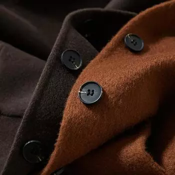 Костюм ручной работы из шерсти женский 2024 осень-зима женская куртка шерстяной костюм женская одежда осень-зима двусторонняя шерстяная одежда S