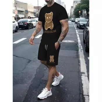 Костюм русалки Sum с принтом медведя — это повседневный, модный, удобный, мягкий, дышащий и легкий полиэстер M S