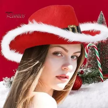 Костюм Санта-Клауса, рождественская шапка Санты, перчатки, борода, пояс, реквизит для костюмированной вечеринки, аксессуары для праздничных вечеринок One Size 1pc