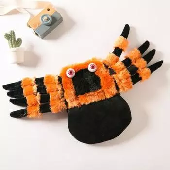 Костюм собаки-паука, забавная мягкая одежда для собаки на Хэллоуин, Рождественскую вечеринку, костюм для косплея, костюм кошки, забавное платье для щенка M чёрный